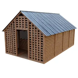 Wooden shed