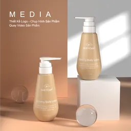 Body lotion product mockup