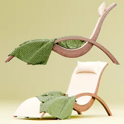 Chaise Lounge Fabric Chair