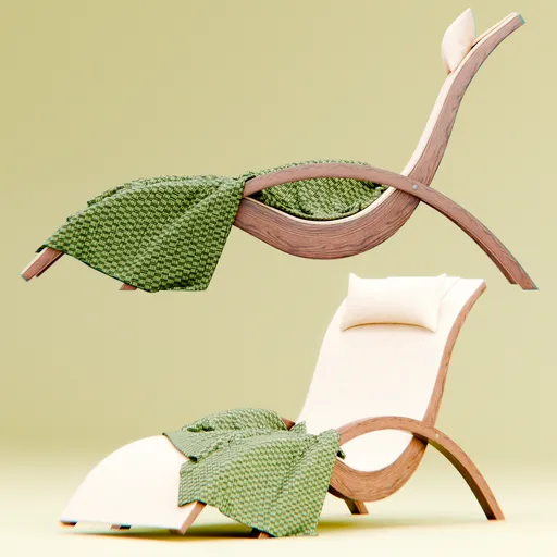 Chaise Lounge Fabric Chair