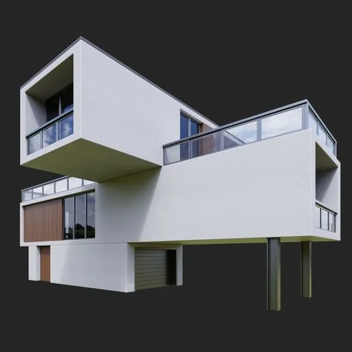 Modern wooden house