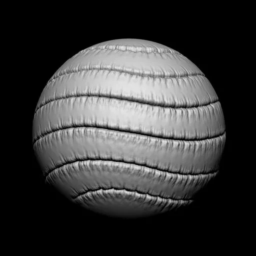 3D sculpting brush for detailed monster and creature modeling in Blender, emphasizing fine, curved surface details.