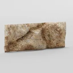 Low-poly 4K rock model with high-detail textures, perfect for Blender 3D projects and game development.