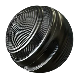 Procedural anisotropic metal texture for 3D modeling in Blender, Cycles & Eevee compatible, PBR-ready.