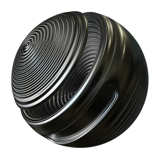 Procedural anisotropic metal texture for 3D modeling in Blender, Cycles & Eevee compatible, PBR-ready.