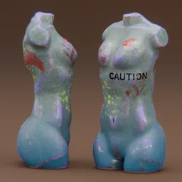 Female Body Bronze Statue