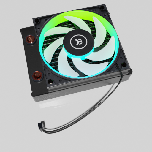 Raijintek Custom PC Watercooling 3D Model Animated 3D model animated