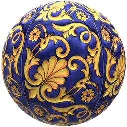 Blue Baroque Talavera Tile