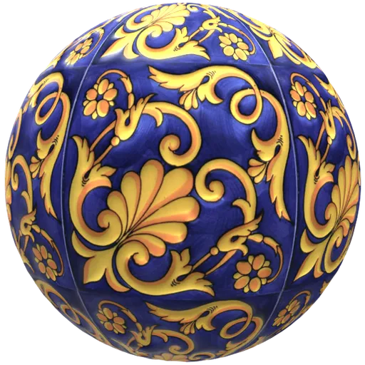 Highly detailed PBR seamless tile texture of vintage rustic Mexican ceramic with adjustable color, roughness, and displacement for 3D materials.