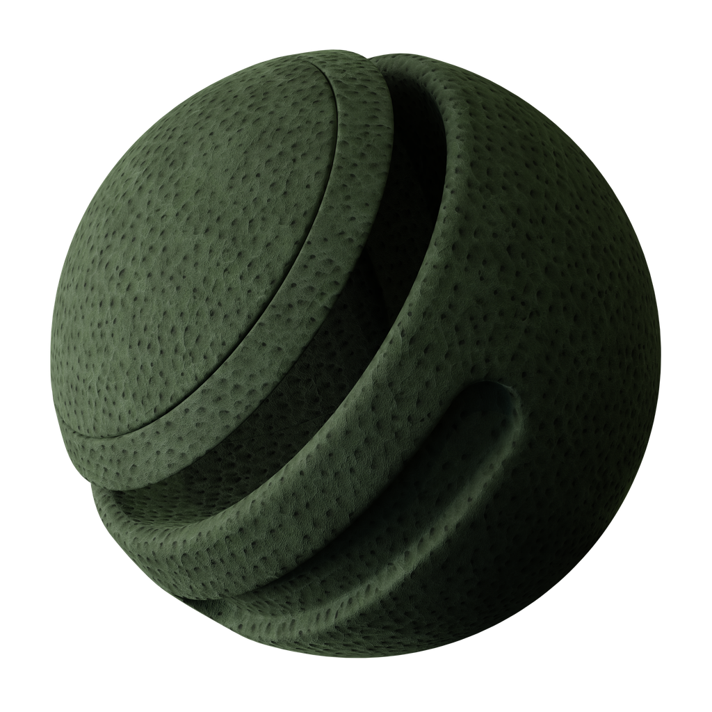 Dark green suede Leather FREE leather materials BlenderKit