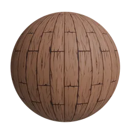 Cartoon wood plank