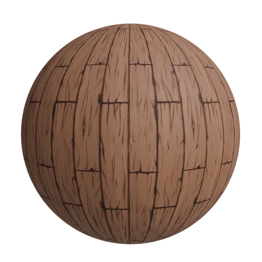Cartoon wood plank