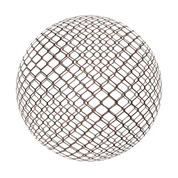 Rusty metal mesh PBR texture for Blender 3D, ideal for realistic industrial and architectural rendering.