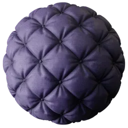 Quilted Fabric Purple