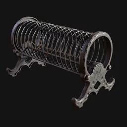 Antique Spring Coil Letter Holder