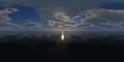 Cloudy sky at sunset