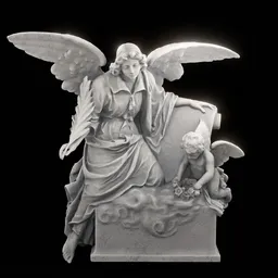 Angel with tender atmosphere