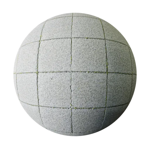 High-resolution 3D render of realistic grey mixed mosaic paving tile material for Blender and PBR workflows.