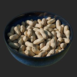 Bowl with peanuts