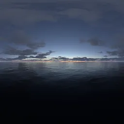 Evening night yellow bluesky