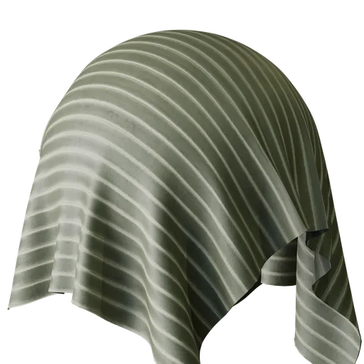 Stripe Green Velvet