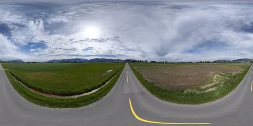 Farm Road Clouds Day