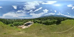 Highsky green grass forest