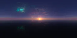 Sci-fi Sunset with Nebula