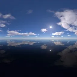 Beautiful clouds and daytime sunshine