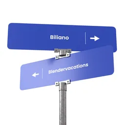 Street Sign Pole Direction