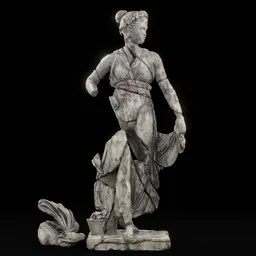 statue of Dancing_Girl_dmg