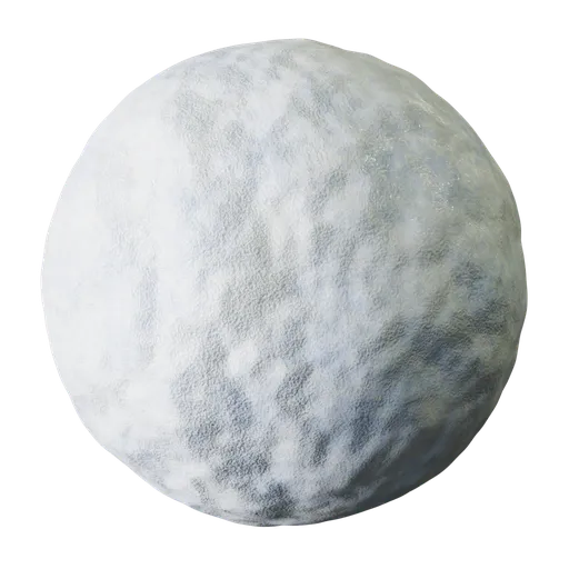 High-resolution Procedural Snow PBR texture for realistic ice surfaces in 3D modeling and rendering apps.