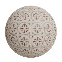 Polished ceramic floor tile
