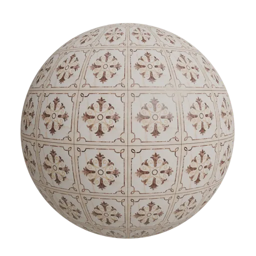 Polished ceramic floor tile