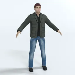 Luke Character Rigged