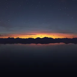 Night Twilight Sky Landscape