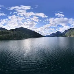 Lake Mountain Valley Landscape
