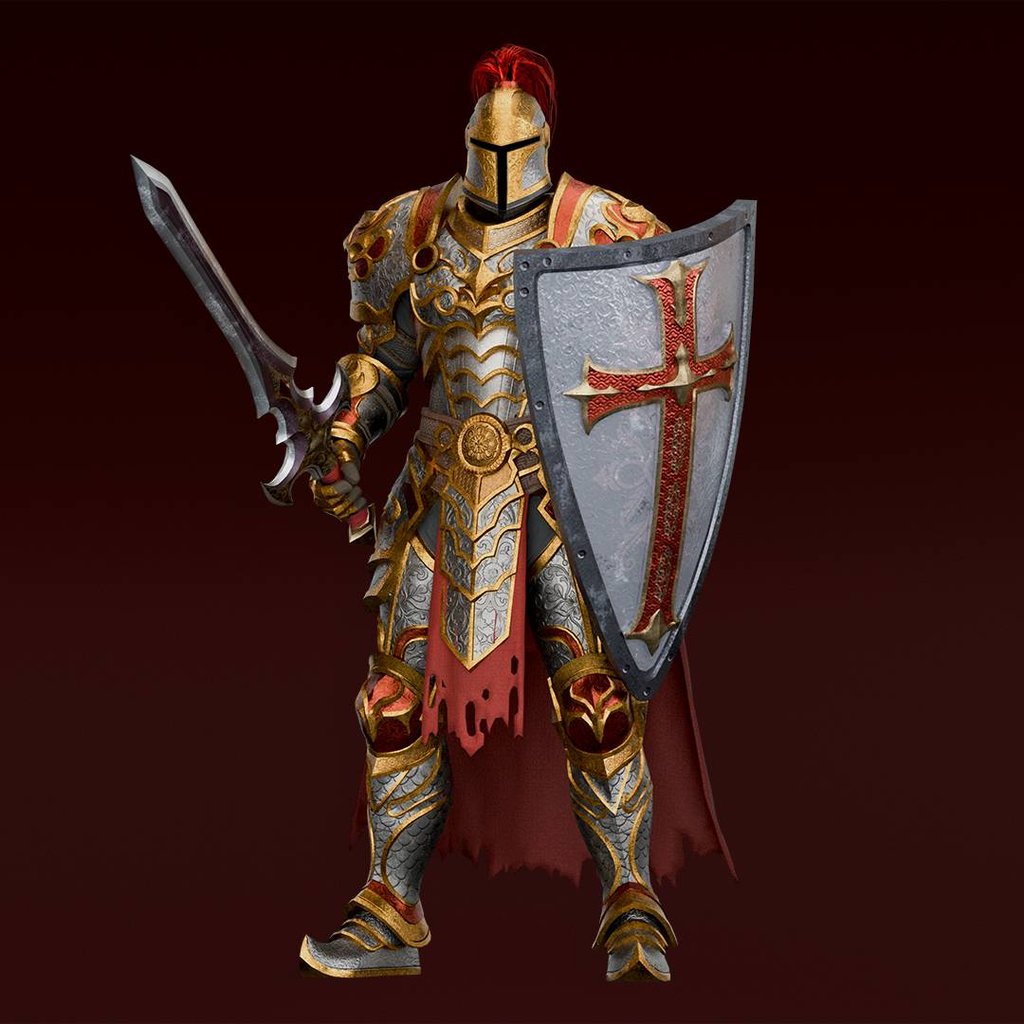Knight | Fantasy Hero / Heroines models | Blendkit
