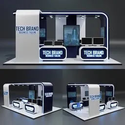 Modern Tech Exhibition Booth