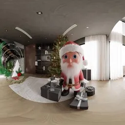 Christmas Living Room Interior