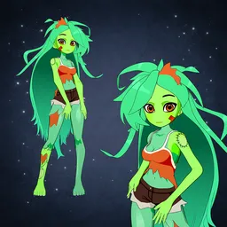 Anime Zombie Girl