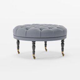 Raleigh Tufted Upholstered Round Ottoman