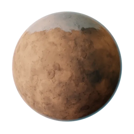 High-resolution Mars surface texture for 3D modeling, ideal for Blender PBR material needs.