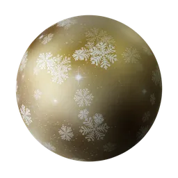 Festive Gold Snowflake Metal