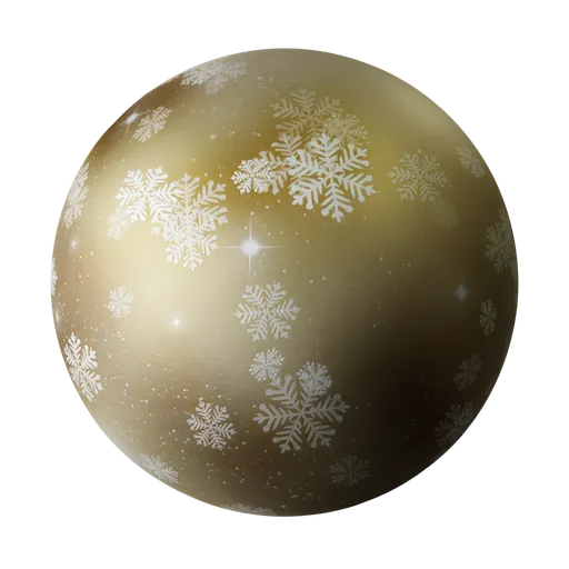 Festive Gold Snowflake Metal