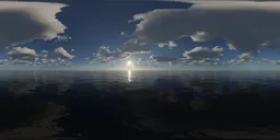 Sunset cloud yellow light