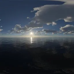 Sunset cloud yellow light