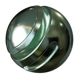 Lght Green Scratched Painted Steel