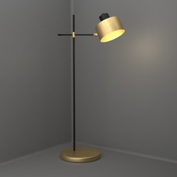 Minimalist Copper Floor Lamp