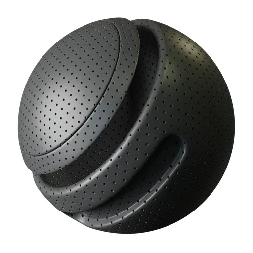 Perfored grey plastic